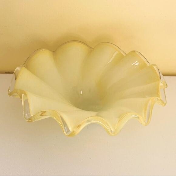 Hand Blown Art Glass Bowl, Centerpiece, Decor, Serving, Server, Home Accent - Picture 12 of 15